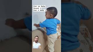 Sen beni mi ıtıydın Al sana 😂 cat baby fighting cute kedü bebek kedivideoları bebekvideoları [upl. by Niliram]