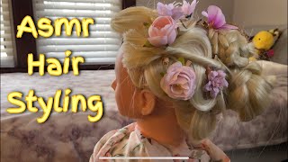 Asmr  Hair Styling  Whispering [upl. by Pena]