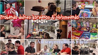 VLOG DEGUSTANDO DULCES KOREANOS amp SORPRESA A ANA 🩷💫 [upl. by Acima]