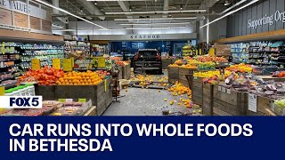 Car runs into Whole Foods in Bethesda  FOX 5 DC [upl. by Akir]