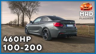 460HP BMW M240i B58 with MHD Stage 2 amp xHP Stage 3  100200 kmh  Sound [upl. by Biagio]