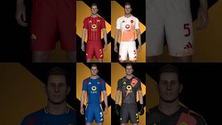 PES 2017 NEW ROMA KITS 20242025 pes football asroma viralshort shortsfeed viralshort [upl. by Terag]