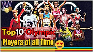 10 Of The Greatest Olympic Athletics Ever  Top Moments olmpics [upl. by Enileuqkcaj]