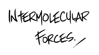 AQA ALevel Chemistry  Intermolecular Forces [upl. by Kenyon]