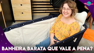 BANHEIRA OFURÔ DOBRAVEL VG PLUS VALEU A PENA COMPRAR ESSA BANHEIRA BARATA UNBOXING E MONTAGEM [upl. by Eirtemed]