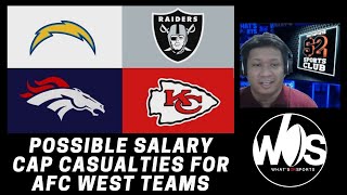 Salary Cap Casualties for AFC West Teams  NFL 2021 Salary Cap [upl. by Feledy]