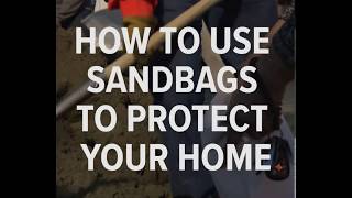 one man Sandbag 50 per hour fill and placed Quick n Easy [upl. by Lorre515]