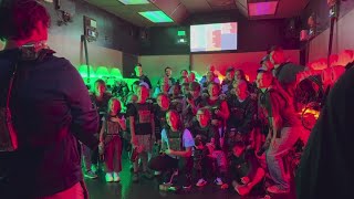 Buffalo Sabres children from Courage of Carly Fund go head to head in laser tag at Lasertron [upl. by Clementina185]