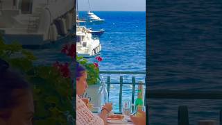 ONE OF POSITANOS RESTAURANTS streetlife travel positano summer streetfashion amalficoast [upl. by Verdie]