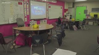 Great Shakeout 2019 California students practice earthquake safety [upl. by Nosmirc127]