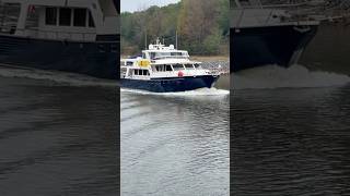 Marlow 78 Explorer passing us by greatloop boating boat [upl. by Stanhope]