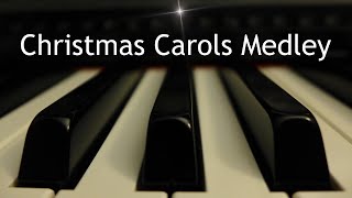 Christmas Carols Medley  5 piano instrumental carols with lyrics [upl. by Sheela]