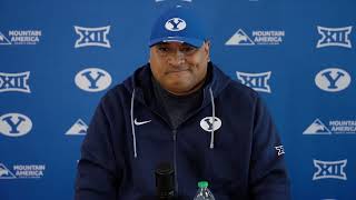 Kalani Sitake  BYU Football  Media Availability  Kansas  November 11 2024 [upl. by Langley]