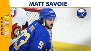 Matt Savoies Takeaways From Buffalo Sabres Prospects Challenge  2022 [upl. by Llatsyrc]