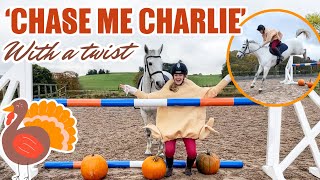 CHASE ME CHARLIE Equestrian Thanksgiving style  WIN a jump [upl. by Eisserc]