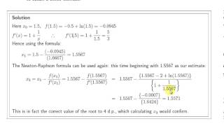 Newton Raphson Method Examples [upl. by Leahsim]