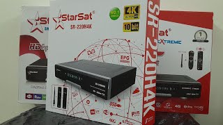 Starsat SR220H 4K UHD Satellite Receiver with Advanced Compression Technology l Unboxing l English [upl. by Amber]