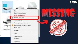 how to fix BitLocker missing from control panel windows 11 10 Tech4badshah bitlocker problemm [upl. by Gillman]