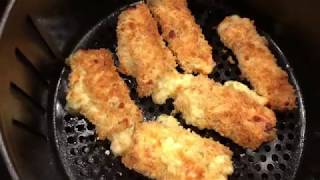 GoWISE USA Air Fryer Crab Rangoon Mozzarella Cheese Sticks [upl. by Nylekcaj]