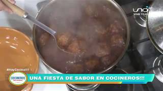 ALBONDIGAS AL JUGO  Cocinero Sebastian Daza [upl. by Annoif]