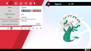 Pokémon Sword Shiny Zygarde 61 Dynamax Adventures [upl. by Aiekan731]