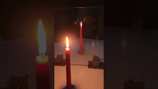 Peppers Ghost 2  Christmas Candle Virtual and Real Images shorts [upl. by Eiaj118]