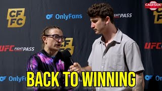 Taylor Samarco CFFC 132 PostFight Interview [upl. by Adirahs214]