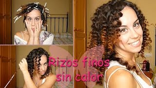 Rizos finos sin calor ♥ Mejores ideas de Sara [upl. by Weingartner]