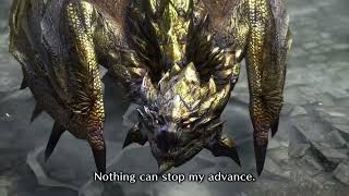 Monster Hunter Rise Sunbreak  Gold Rathian Intro [upl. by Rusel]