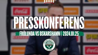 Presskonferensen efter Frölunda  Oskarshamn [upl. by Anohr]