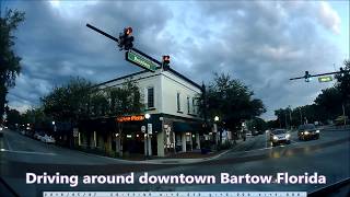 Driving around downtown Bartow Florida [upl. by Sussna]