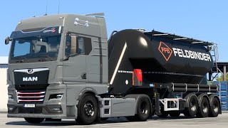 MAN TGX 2020  Feldbinder KIP Silo Trailer  Euro Truck Simulator 2 [upl. by Reichel]