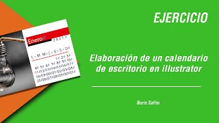 Calendario escritorio en illustrator [upl. by Tali]