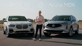 2021 BMW X5 vs 2022 Acura MDX Review amp Comparison [upl. by Milla]