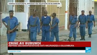 Burundi  reprise des manifestations antiNkurunziza à Bujumbura [upl. by Robinson]