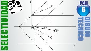 PAU 006 Diédrico Intersección planos Dibujo Técnico Selectividad  Andalucia2009 [upl. by Dov]