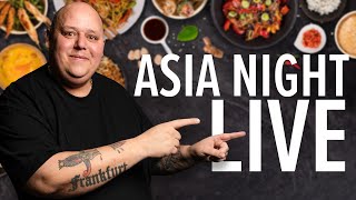 🔴 LIVE KOCHEN ASIA NIGHT 🍜  Neue Wok Saucen mit delizioes [upl. by Alie]