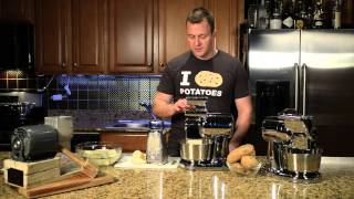 How to avoid the quotchipquot when grating potatoes  electric potato grater [upl. by Eidnak]