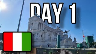 🇮🇹  Day 1 in Italy Exploring Rome 🍝 [upl. by Gentes952]