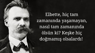 Kendi rızasıyla ölmek üzerine  Friedrich Nietzsche [upl. by Carnay528]