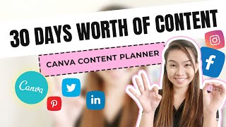 How to Plan Create and Schedule using Canva Pro Content Planner CC English Subtitle [upl. by Ahtera]