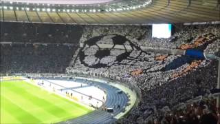 Choreo amp Support  Hertha vs BVB Hertha BSC  Borussia Dortmund 03  DFBPokal [upl. by Maillil]