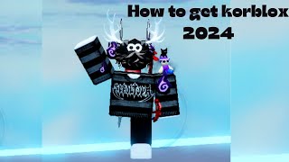 How to get korblox deathspeaker for free 2024 [upl. by Corvese]