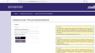 Consulta de Títulos Universitarios [upl. by Toll755]