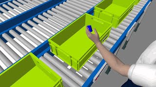 Order Picking Solution with Conveyor [upl. by Kcirdnek]