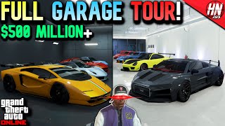 Full Tour of My 500M Vehicle Collection In GTA Online [upl. by Harald907]