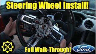 2015  2022 Mustang  How to Replace the Steering Wheel [upl. by Converse]