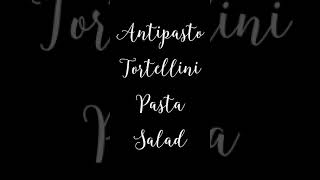 Antipasto Tortellini Pasta Salad [upl. by Jean-Claude]