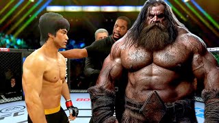 PS5  Bruce Lee vs Super Titan Hagrid EA Sports UFC 4 [upl. by Nikki]