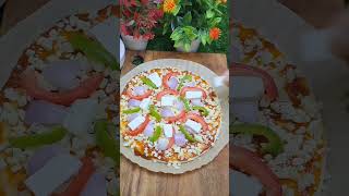 Veggie Pizza🍕🍕 Pizza Recipe shortvideo trending veggiepizza pizzalover homemade ytshorts [upl. by Yrojram781]